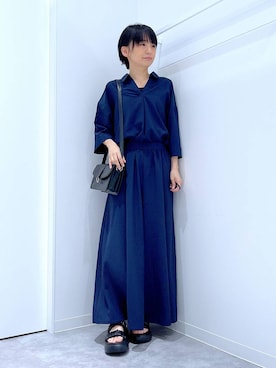 「UVケア」｜あおき@LAKOLE海老名さん（レディース・156cm）の夏コーディネート
