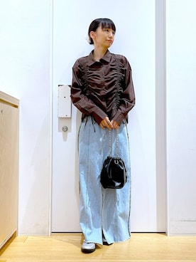 あおき@LAKOLE海老名さん（レディース・156cm）の秋コーディネート