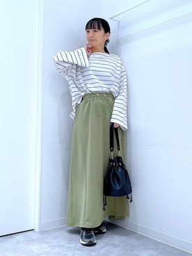 あおき@LAKOLE海老名さん（レディース・156cm）の冬コーディネート