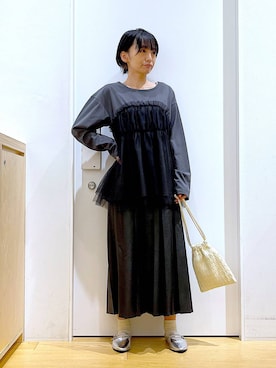 あおき@LAKOLE海老名さん(レディース・156cm)の秋コーディネート