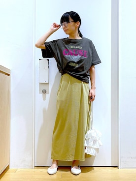 あおき@LAKOLE海老名さん（レディース・156cm）の春コーディネート