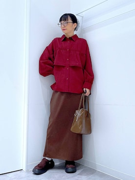 「LAKOLE（ラコレ）のアイテム」を使った、あおき@LAKOLE海老名さん（レディース・156cm）の秋コーディネート