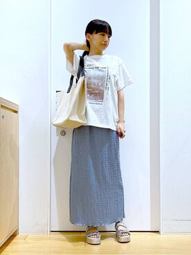 あおき@LAKOLE海老名さん(レディース・156cm)の夏コーディネート