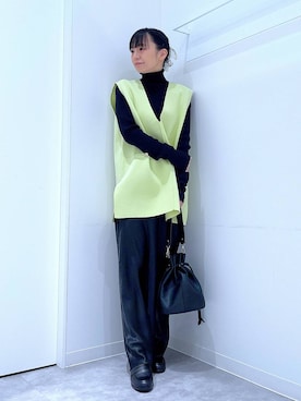 あおき@LAKOLE海老名さん（レディース・156cm）の春コーディネート