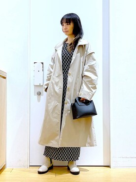 「若見え」｜「アイテム（その他アウター）」を使った、あおき@LAKOLE海老名さん（レディース・156cm）の春コーディネート