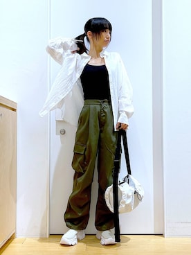 あおき@LAKOLE海老名さん（レディース・156cm）の春コーディネート