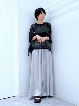 あおき@LAKOLE海老名さん(レディース・156cm)の夏コーディネート