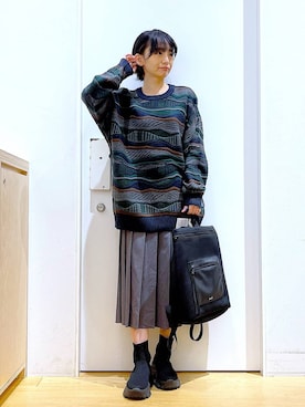 あおき@LAKOLE海老名さん(レディース・156cm)の秋コーディネート