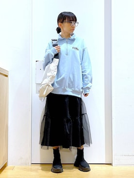 あおき@LAKOLE海老名さん（レディース・156cm）の春コーディネート