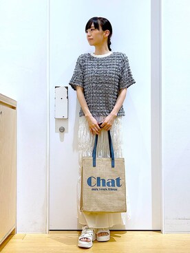 あおき@LAKOLE海老名さん（レディース・156cm）の夏コーディネート