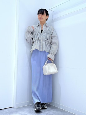 あおき@LAKOLE海老名さん（レディース・156cm）の春コーディネート