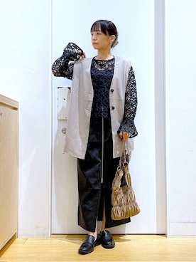 あおき@LAKOLE海老名さん(レディース・156cm)の秋コーディネート