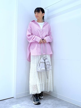 あおき@LAKOLE海老名さん(レディース・156cm)の春コーディネート