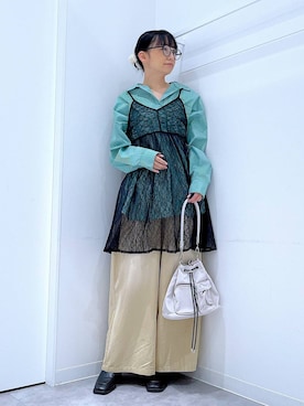 「LAKOLE（ラコレ）のアイテム（ブーツ）」を使った、あおき@LAKOLE海老名さん（レディース・156cm）の春コーディネート