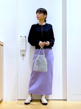 あおき@LAKOLE海老名さん（レディース・156cm）の春コーディネート