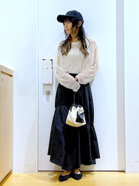 あおき@LAKOLE海老名さん（レディース・156cm）の春コーディネート