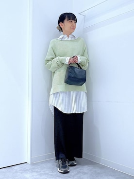 あおき@LAKOLE海老名さん（レディース・156cm）の春コーディネート