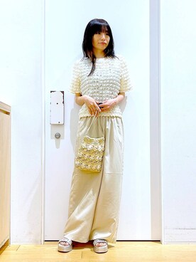 あおき@LAKOLE海老名さん（レディース・156cm）の夏コーディネート