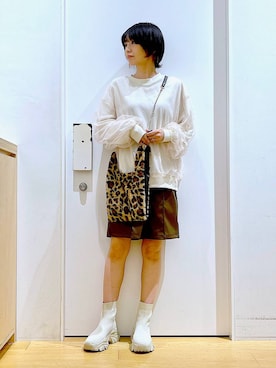 あおき@LAKOLE海老名さん(レディース・156cm)の冬コーディネート