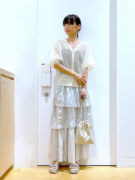 あおき@LAKOLE海老名さん（レディース・156cm）の夏コーディネート