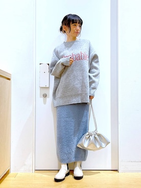 あおき@LAKOLE海老名さん（レディース・156cm）の冬コーディネート