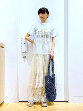あおき@LAKOLE海老名さん(レディース・156cm)の夏コーディネート
