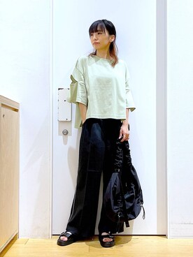 あおき@LAKOLE海老名さん（レディース・156cm）の夏コーディネート