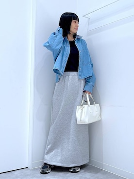 あおき@LAKOLE海老名さん（レディース・156cm）の春コーディネート