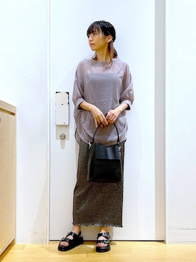 あおき@LAKOLE海老名さん（レディース・156cm）の夏コーディネート