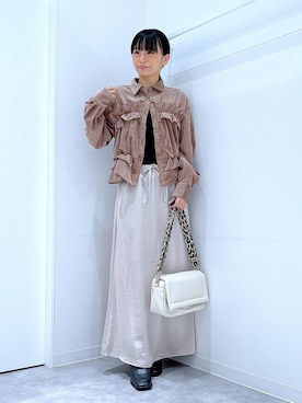 あおき@LAKOLE海老名さん（レディース・156cm）の秋コーディネート