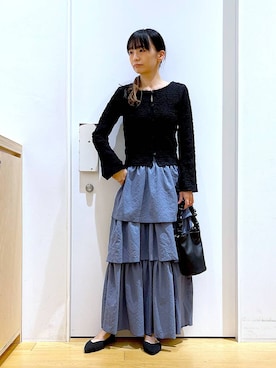 あおき@LAKOLE海老名さん（レディース・156cm）の春コーディネート