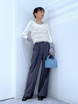 あおき@LAKOLE海老名さん（レディース・156cm）の冬コーディネート