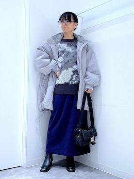 あおき@LAKOLE海老名さん(レディース・156cm)の冬コーディネート