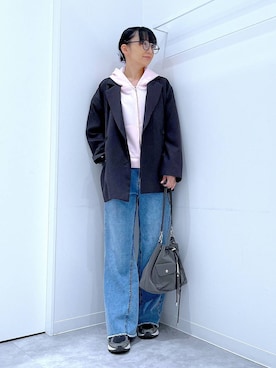 あおき@LAKOLE海老名さん（レディース・156cm）の春コーディネート