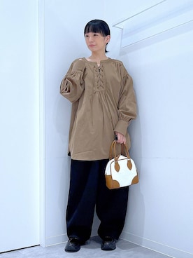 あおき@LAKOLE海老名さん（レディース・156cm）の秋コーディネート