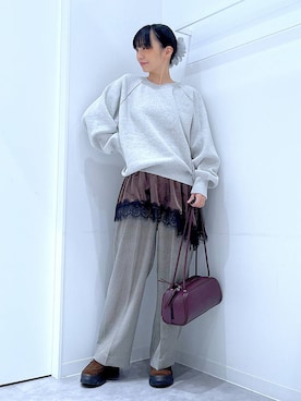 「LAKOLE（ラコレ）のアイテム」を使った、あおき@LAKOLE海老名さん（レディース・156cm）の秋コーディネート