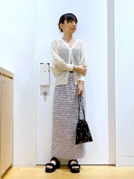 あおき@LAKOLE海老名さん（レディース・156cm）の夏コーディネート