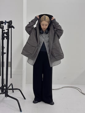「アイテム（スリッポン）」を使った、momokaさん（レディース・155cm）の秋コーディネート