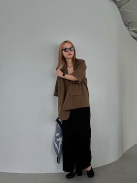 「ウェーブ×イエベ秋」｜「アイテム（ジャケット/アウター）」を使った、momokaさん（レディース・155cm）の夏コーディネート