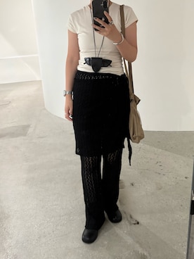 「アイテム（スリッポン）」を使った、momokaさん（レディース・155cm）の秋コーディネート