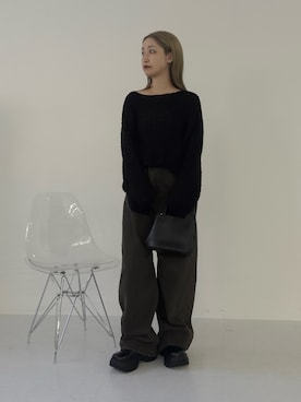 「SENSE OF PLACE by URBAN RESEARCH（センスオブプレイスバイアーバンリサーチ）のアイテム（サンダル）」を使った、momokaさん（レディース・155cm）の秋コーディネート