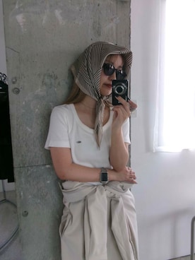 「20代後半」｜momokaさん（レディース・155cm）の夏コーディネート