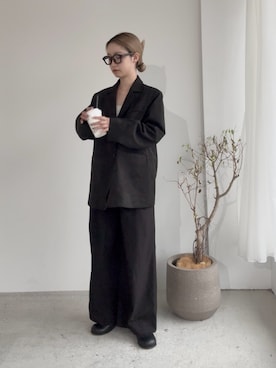 「アイテム（スリッポン）」を使った、momokaさん（レディース・155cm）の秋コーディネート
