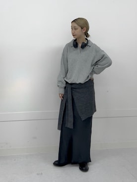 「URBAN RESEARCH（アーバンリサーチ）のアイテム（ストール/ショール）」を使った、momokaさん（レディース・155cm）の秋コーディネート