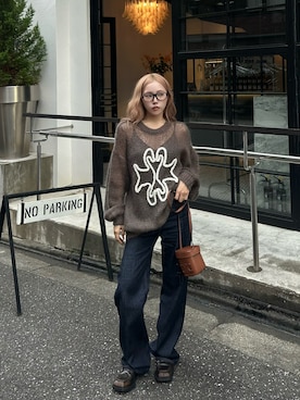 「アイテム（アンダーウェア）」を使った、Tsujita Rinoさん（レディース・153cm）の秋コーディネート