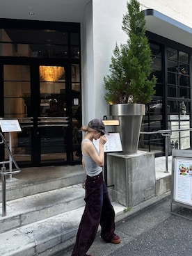 「MURUA（ムルーア）のアイテム」を使った、Tsujita Rinoさん（レディース・153cm）の夏コーディネート