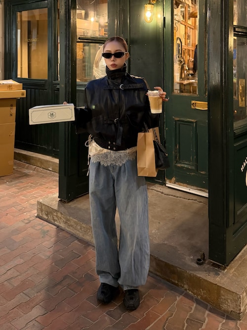 再入荷】THROW J/W CURVE TUCKED PT ジャストウエスト カーブ タックド