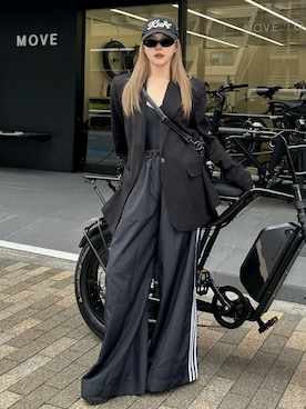 「アイテム（アンダーウェア）」を使った、Tsujita Rinoさん（レディース・153cm）の秋コーディネート