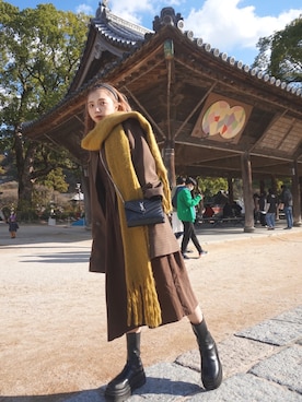 Tsujita Rinoさん（レディース・153cm）の冬コーディネート