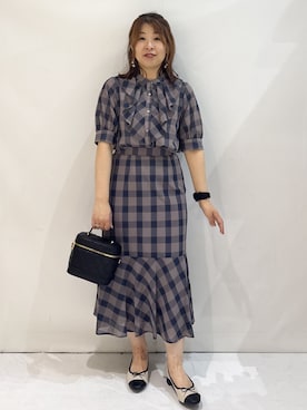 「index（インデックス）のアイテム」を使った、nakkoさん（レディース・154cm）の夏コーディネート